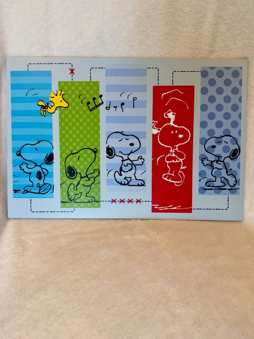 Snoopy picture Hip-hop Snoopy Wood picture wall decor baby room Lambs and Ivy